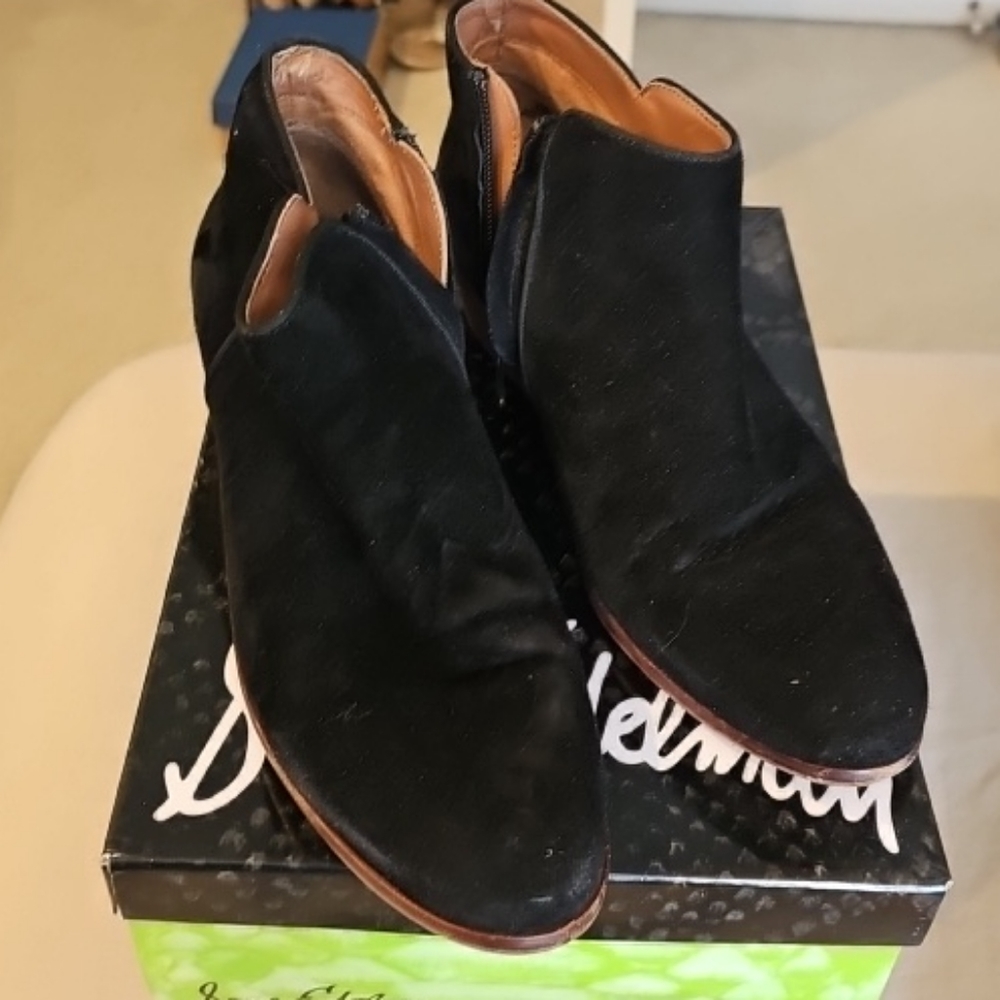 Sam Edelman petty black suede chelsea boot